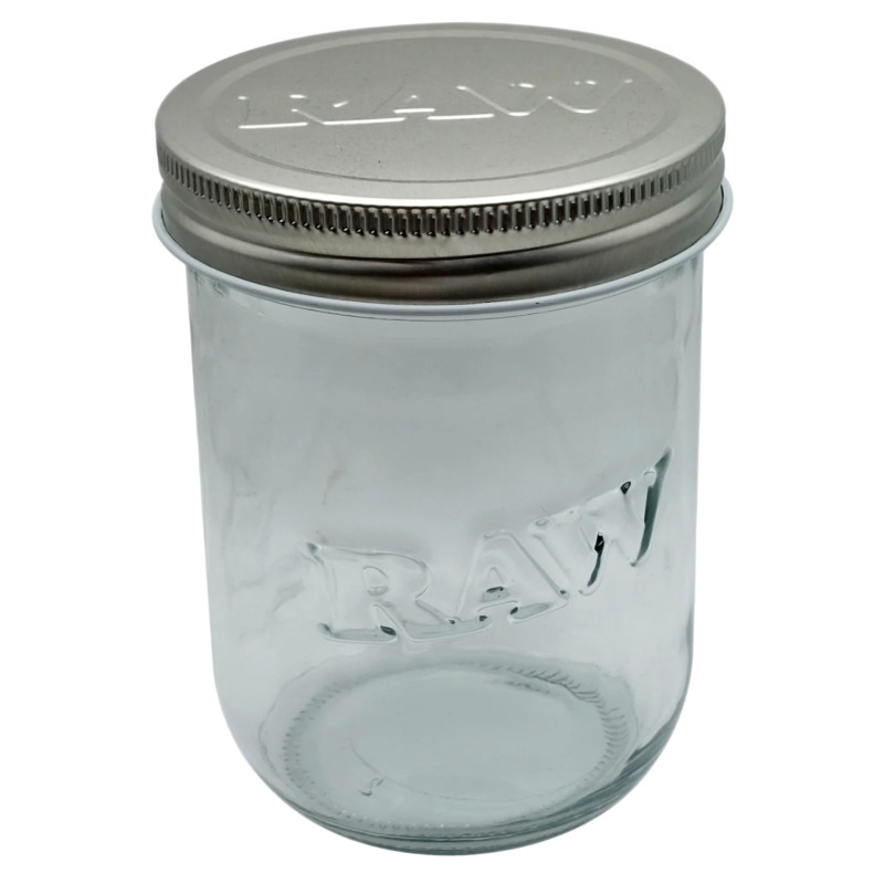 RAW SMELL PROOF GLASS MASON JAR 6CT/DISPLAY
