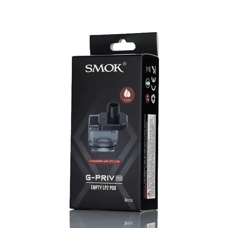 SMOK G PRIV PRO 5.5ML EMPTY POD 3CT/PK