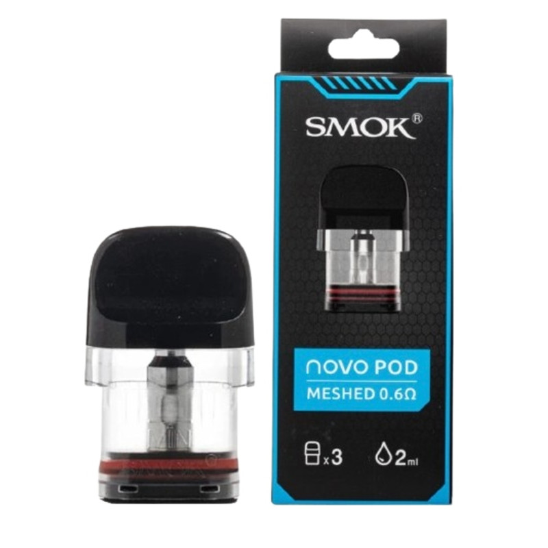 SMOK NOVO 2ML TOP-FILL REPLACEMENT POD 3CT/PK