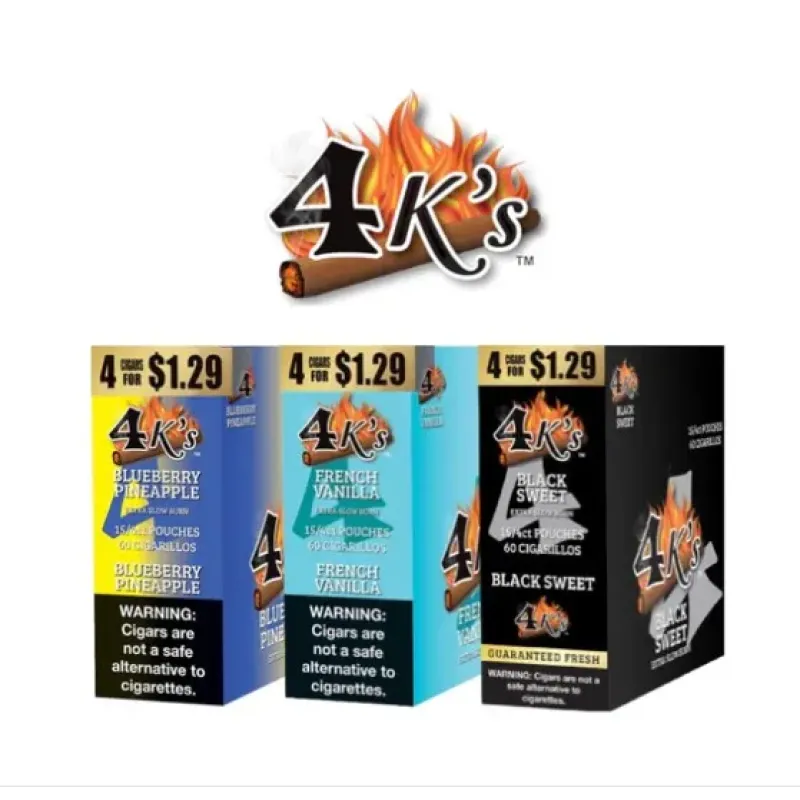 4K CIGARILLOS 4 FOR $1.29 15CT DISPLAY