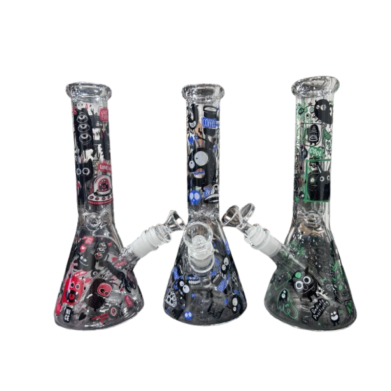 CLOVER 10" CARTOON MONSTERS WATER PIPE ASST. DESIGN