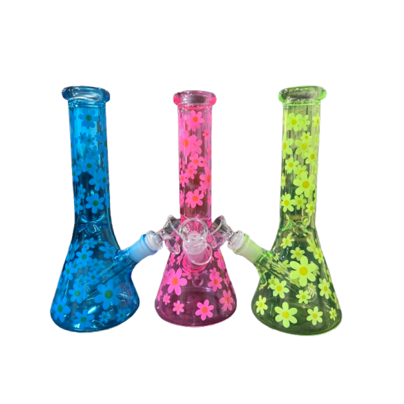 CLOVER 10" FLOWERS OF COLOR WATER PIPE ASST. COLORS