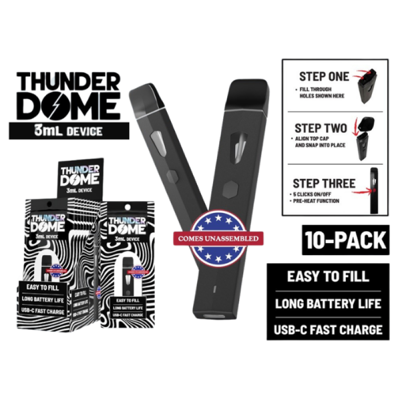 THUNDERDOME 3G EMPTY FILLABLE DISPOSABLE DEVICE 1CT