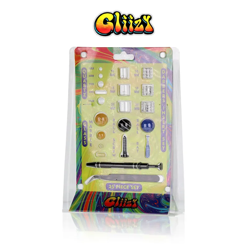 GLIIZY DAB INSERT ACCESSORY KIT 25CT DISPLAY