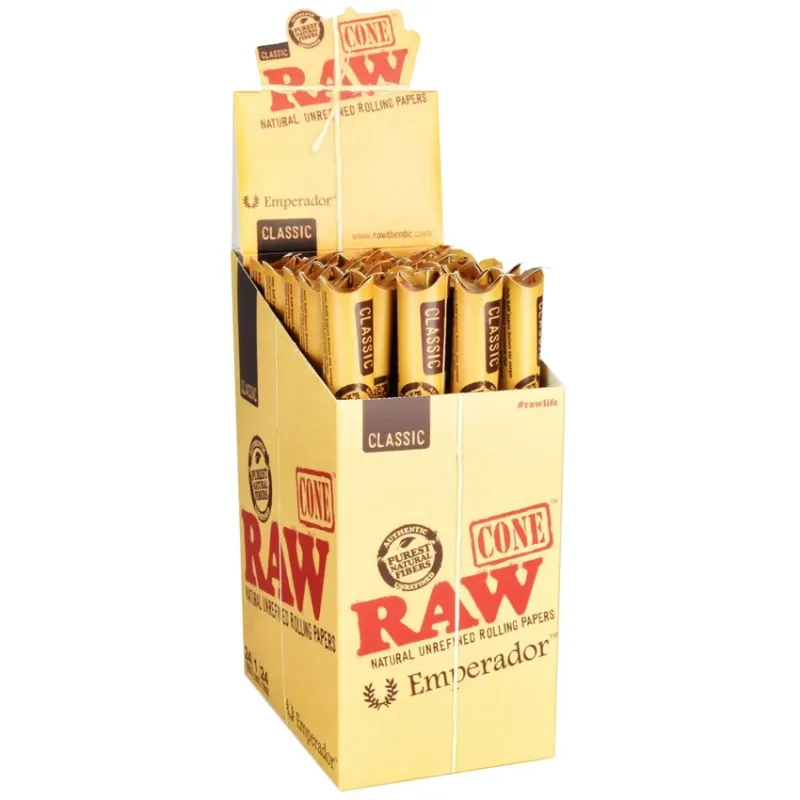 RAW CLASSIC EMPERADOR CONES 24CT DISPLAY