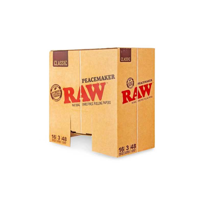 RAW CLASSIC PEACEMAKER CONES 16PK DISPLAY