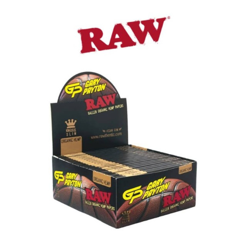 RAW X GARY PAYTON ORGANIC HEMP KING SIZE PAPERS 32CT/50PK