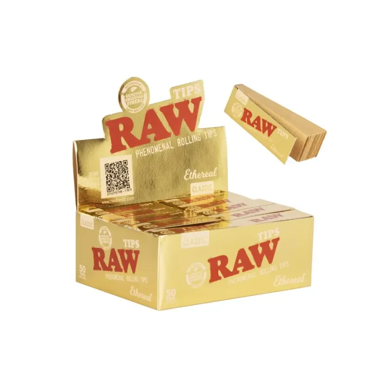 RAW ETHEREAL ROLLING TIPS 50PK DISPLAY